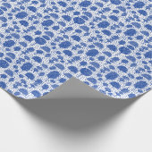  Arboretum 230715 - Navy Blue on White Geschenkpapier (Ecke)