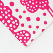 Arboretum 230715 - Neon Red on White Fleecedecke (Ecke)