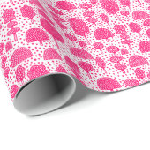 Arboretum 230715 - Neon Red on White Geschenkpapier (Rolleneckpunkt)