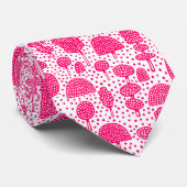 Arboretum 230715 - Neon Red on White Krawatte (Gerollt)