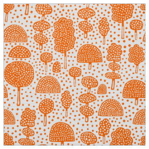 Arboretum 230715 - Orange on White Stoff