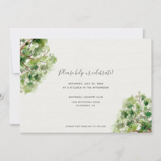 Arboretum Eichenbaum Einladung (Rückseite)