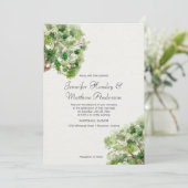 Arboretum-Eichenholz-Hochzeit| Einladung (Stehend Vorderseite)