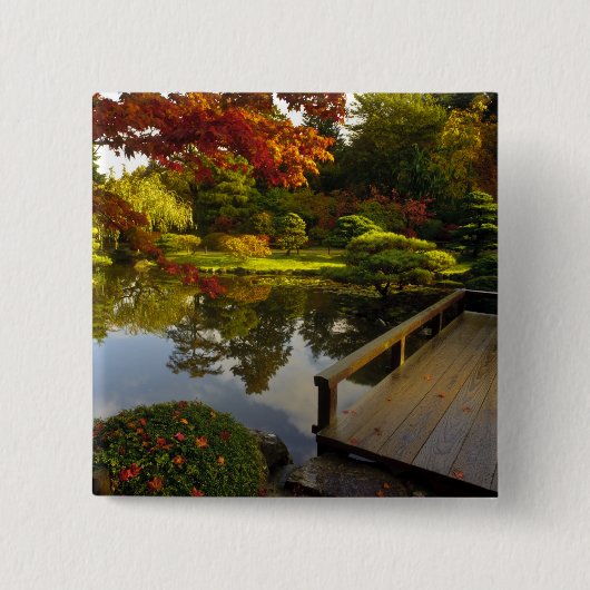 Arboretum, Japanischer Garten, Seattle, Washington Button (Vorderseite)