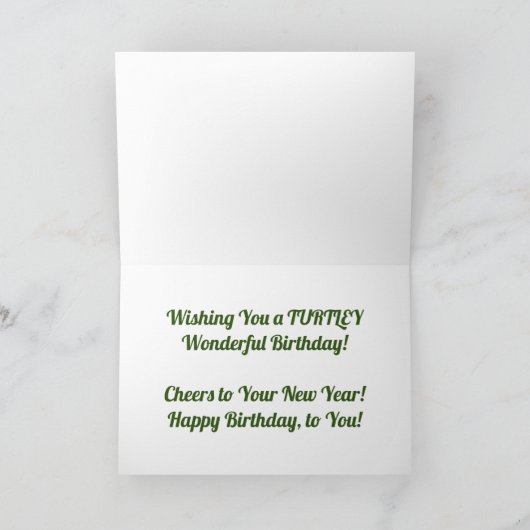 "Arboretum Painted Turtle" Geburtskarte Karte (Innenseite)