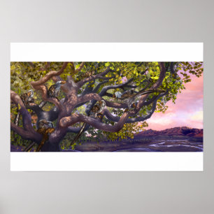 Arborialität bei juvenilen Deinonychus-Drucken Poster