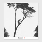 Arborist am Arbeitsplatz Aufkleber (Blatt)