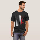 Arborist American Flag America Treechirurg T-Shirt (Vorne ganz)