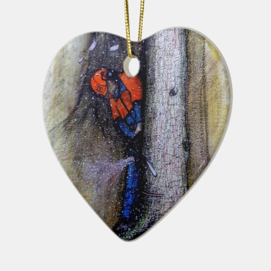 Arborist-Baum-Chirurg Keramikornament (Links)