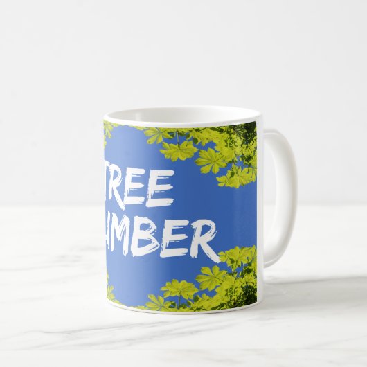 Arborist: Baumkletterer Leafy Green Kaffeetasse (VorderseiteRechts)