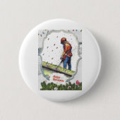 Arborist Chainsaw Baum Chirurg Geschenk Weihnachte Button (Vorderseite)