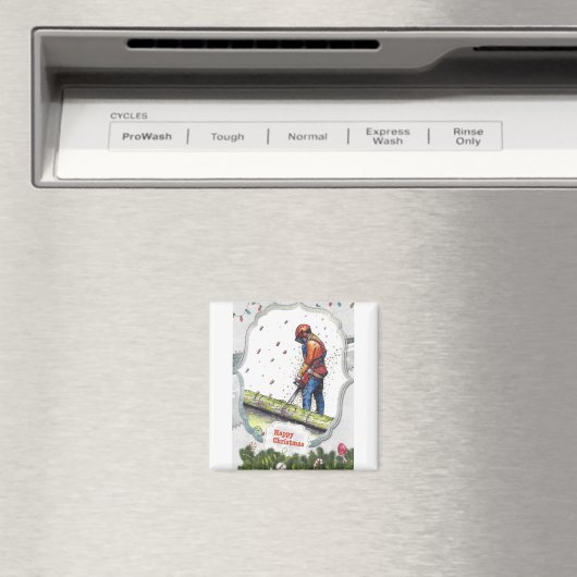 Arborist Chainsaw Baum Chirurg Geschenk Weihnachte Magnet (In Situ (Geschirrspüler))