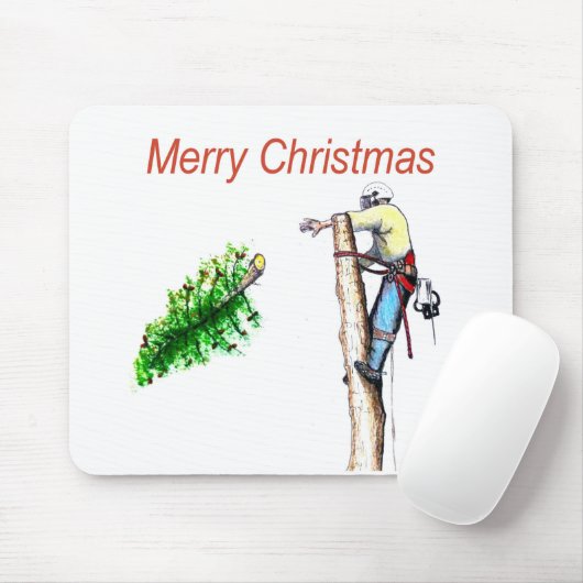 Arborist Chainsaw Baum Chirurg Geschenk Weihnachte Mousepad (Mit Mouse)