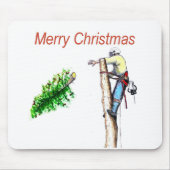 Arborist Chainsaw Baum Chirurg Geschenk Weihnachte Mousepad (Vorne)