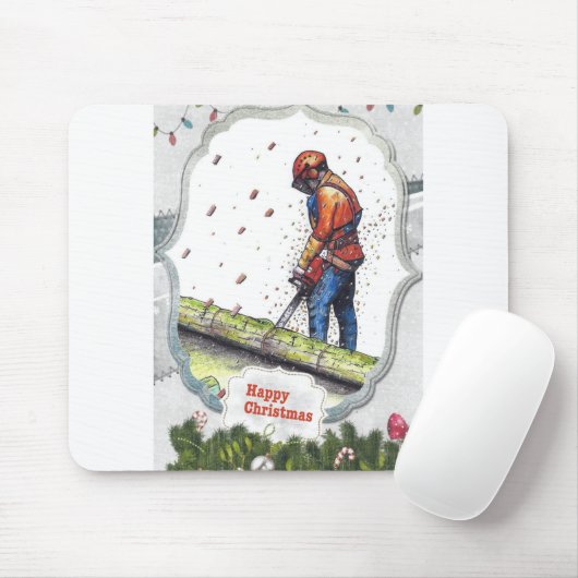 Arborist Chainsaw Baum Chirurg Geschenk Weihnachte Mousepad (Mit Mouse)