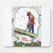 Arborist Chainsaw Baum Chirurg Geschenk Weihnachte Mousepad (Vorne)