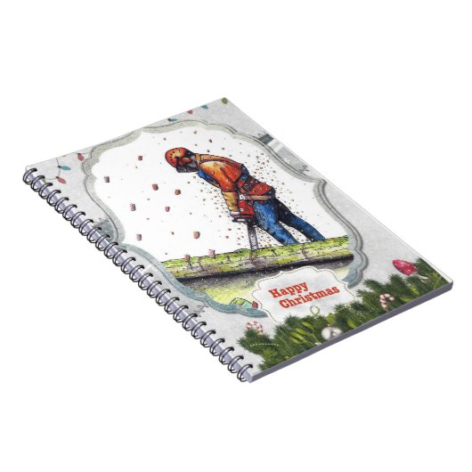 Arborist Chainsaw Baum Chirurg Geschenk Weihnachte Notizblock (Rechte Seite)