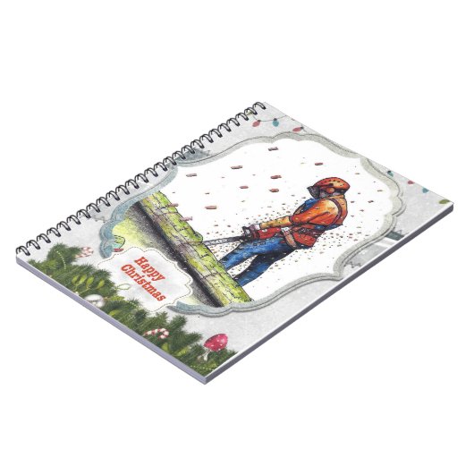 Arborist Chainsaw Baum Chirurg Geschenk Weihnachte Notizblock (Linke Seite)