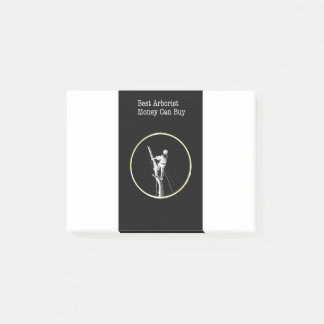 Arborist chainsaw tree surgeon post-it klebezettel