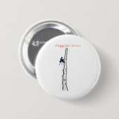 Arborist chainsaw tree über Gift Present Button (Vorne & Hinten)