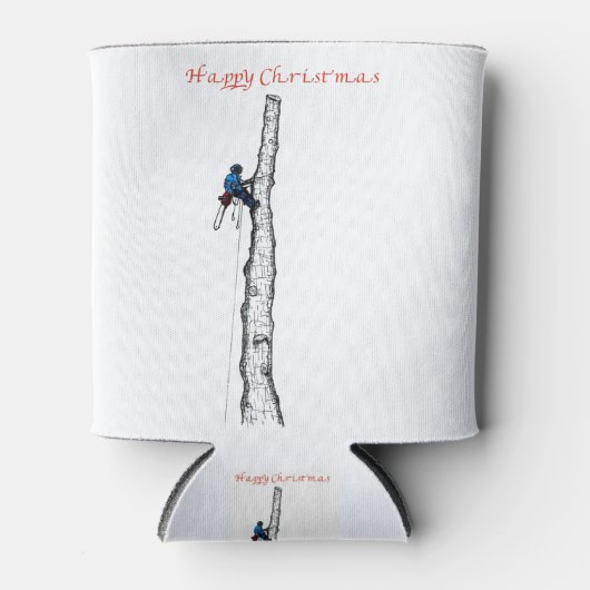 Arborist chainsaw tree über Gift Present Dosenkühler (Vorderseite)
