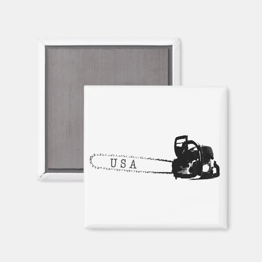 Arborist chainsaw tree über Gift Present Magnet (Vorderseite/Rückseite)