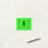 Arborist chainsaw tree über Gift Present Post-it Klebezettel (Auf Schreibtisch)