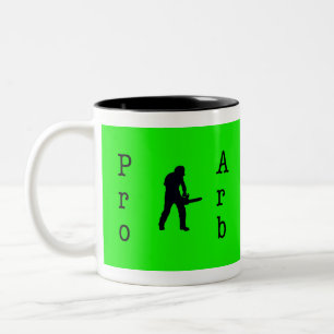 Arborist chainsaw tree über Gift Present Zweifarbige Tasse