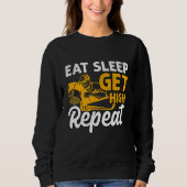 Arborist Eat Sleep Hoher Chainsaw Tree Chirurg Sweatshirt (Vorderseite)