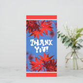 Arborist Fiery Fall Color: Red Maple Blätter Dankeskarte (Stehend Vorderseite)