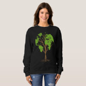 Arborist Gardener Tree World Map Nature Sweatshirt (Vorne ganz)