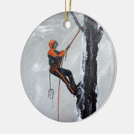 Arborist Long Haul Husqvarna Keramik Ornament (Links)