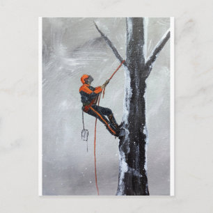 Arborist Long Haul Husqvarna Postkarte
