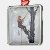 Arborist Long Haul Husqvarna Silbernes Ornament (Links)