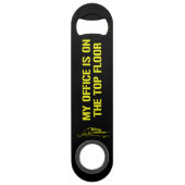 Arborist: "Mein Büro befindet sich im obersten Sto Speed Flaschenöffner (Rückseite)