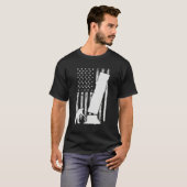 Arborist Men 4th Of July Tree Climber Dad Chainsaw T-Shirt (Vorne ganz)