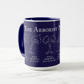 Arborist Nachthimmel Blau 15 oz. Tasse (Vorderseite Links)