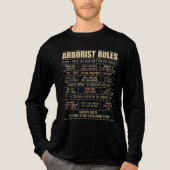Arborist Rules Funny Tree Climber Shirt (Vorderseite)