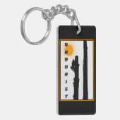 Arborist: Steigende Silhouette Schlüsselanhänger (Vorderseite links)