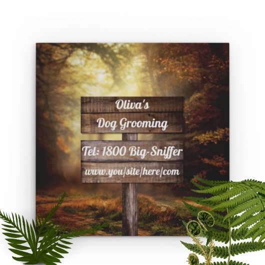 Arborist Tree Care Landscaper Quadratische Visitenkarte