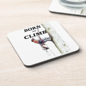 Arborist Tree Chirurg Chainsaw Kletterer Getränkeuntersetzer (Linke Seite)