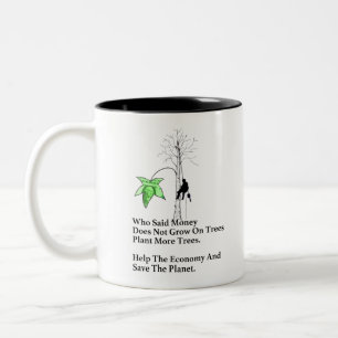 Arborist Tree Chirurg Kettensäge Geschenk. Zweifarbige Tasse