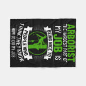 Arborist Tree Climbing Chainsaw Tree Surgeon Begin Fleecedecke (Vorderseite (Horizontal))