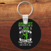 Arborist Tree Climbing Chainsaw Tree Surgeon Begin Schlüsselanhänger (Vorderseite)