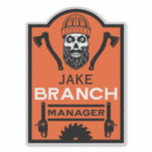 Arborist Tree Surgeon Aufkleber (Vorderseite)