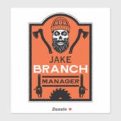 Arborist Tree Surgeon Aufkleber (Blatt)