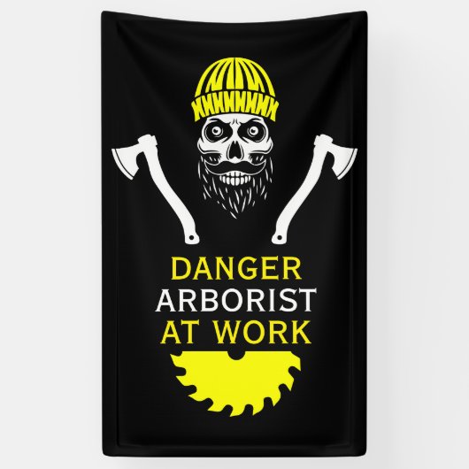 Arborist Tree Surgeon Banner (Vertikal)