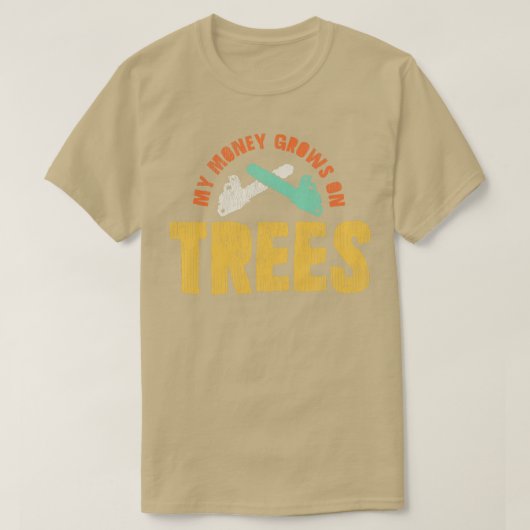 Arborist Tree Surgeon Chainsaw T-Shirt (Design vorne)