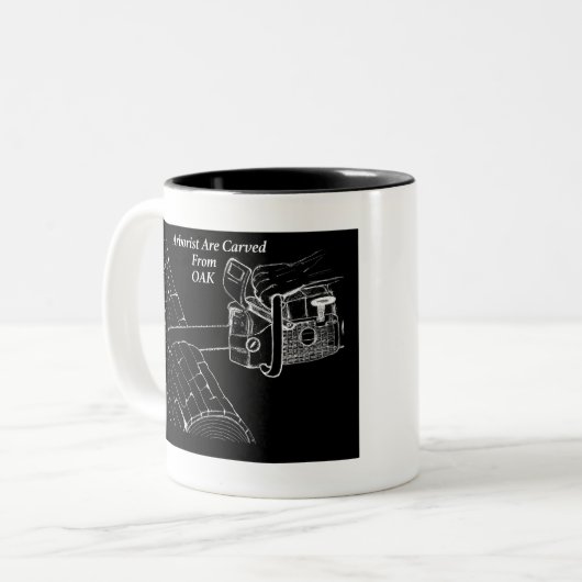 Arborist Tree Surgeon Chainsaw Zweifarbige Tasse (Vorderseite Links)