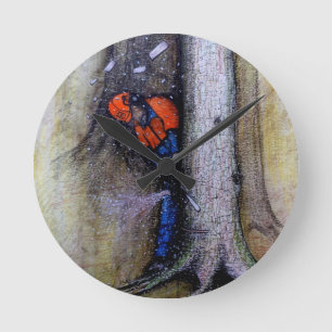 Arborist tree surgeon husqvarna runde wanduhr